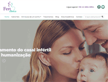 Tablet Screenshot of fertclinica.com.br